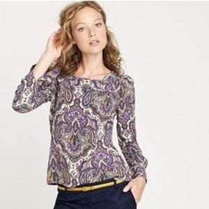 JCrew Talitha paisley